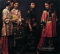 Schönheiten für die Straße 1988 Chinese Chen Yifei Mädchen
